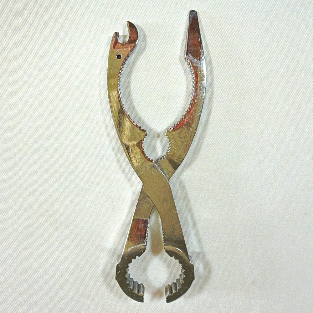 CMI Manual Metal Jar Opener Pliers Silver Made in Japan 8 Inch Kitchen Tool